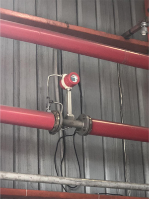 美控一體式渦街流量計使用現場
